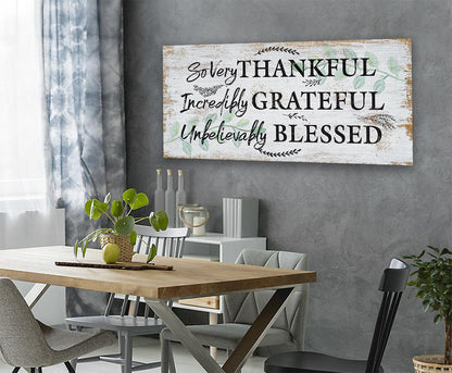 So Very Thankful - Canvas