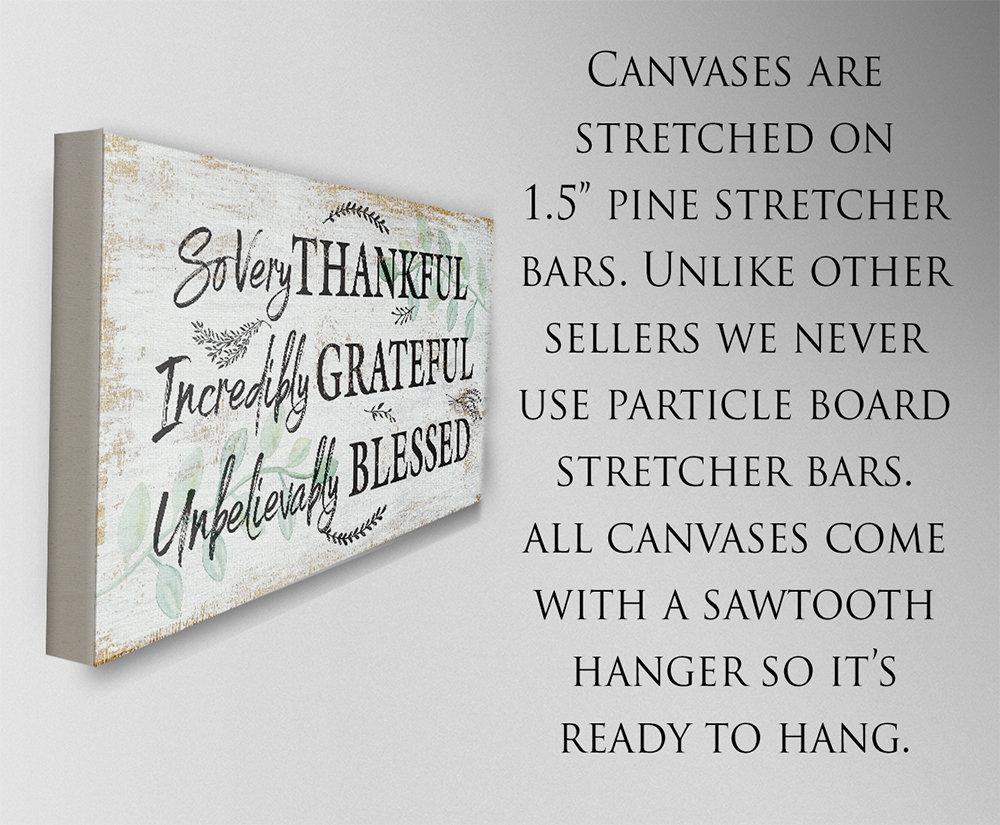 So Very Thankful - Canvas