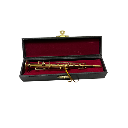 Brass Clarinet Ornament In A Case