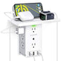Universal Wall Charger and Outlet Shelf, 6x Outlet Extender, Surge Protector, 3x USB Port