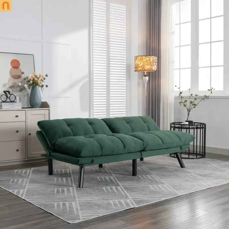 Sofa Bed Convertible Emerald Twin Adjustable Backrest 800 lb 70in
