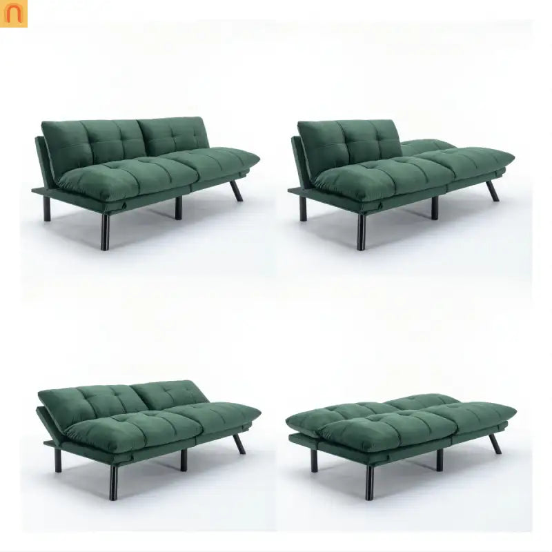 Sofa Bed Convertible Emerald Twin Adjustable Backrest 800 lb 70in