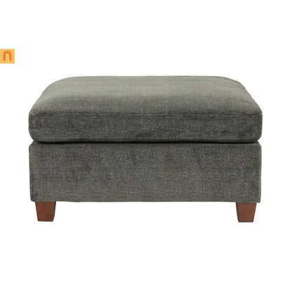 Sofa Modular Chenille Gray 8-Piece Chaise Ottoman