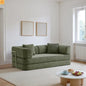 Sofa Bed 5-in-1 Corduroy Antique Green No Assembly 74.8in
