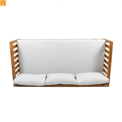 Outdoor Patio Set Acacia Wood Teak Water-Resistant Cushions