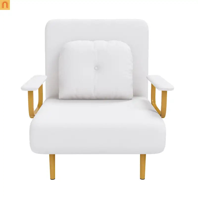 3-in-1 Convertible Sofa Bed 72" Linen White