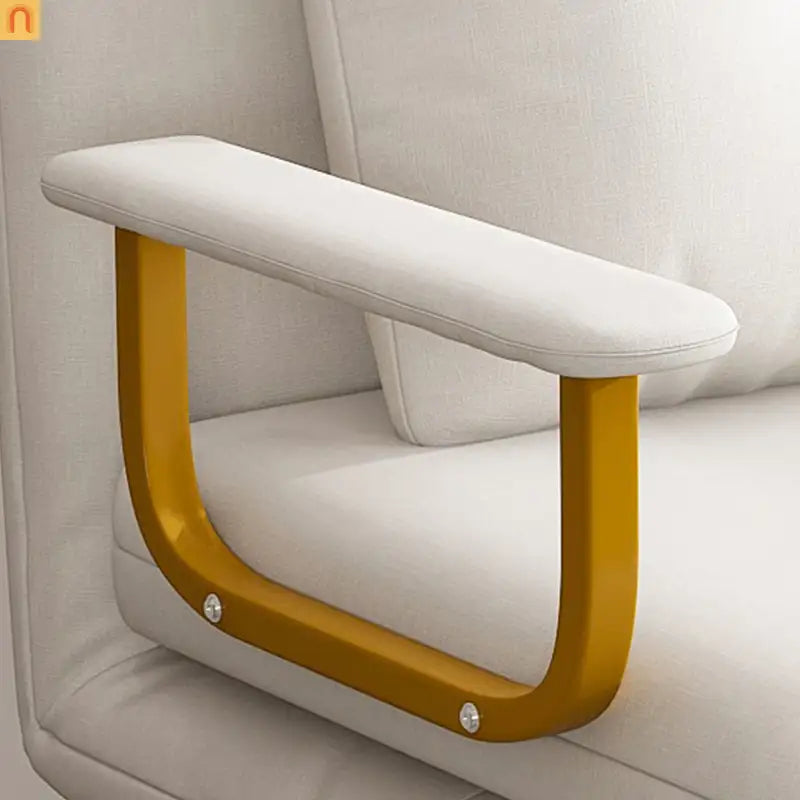 3-in-1 Convertible Sofa Bed 72" Linen White