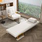 3-in-1 Convertible Sofa Bed 72" Linen White