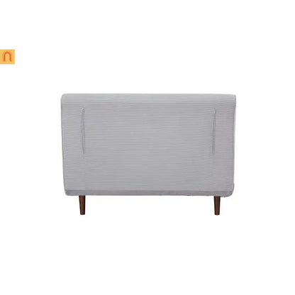 3-in-1 Convertible Sofa Bed Light Gray Polyester