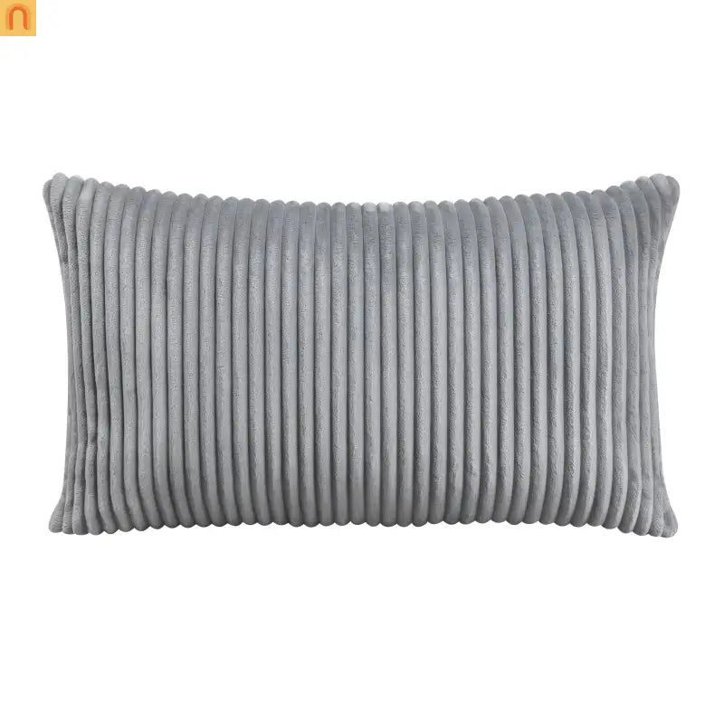 Sectional Sofa Modular Corduroy Gray 5-Seat 120in Ottoman