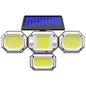 Solar Light Outdoor with Remote Control Double Motion Sensor Light 306/208 Led Wall Lamp IP65 Spotlight Exterior Garage Lighting