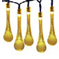 Solar String Lights 20ft 30 LED Water Drop Solar String Fairy Waterproof Lights