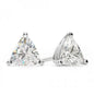 Solid Sterling Silver 6mm Trillion Cut Studs