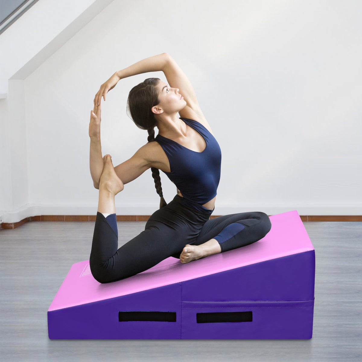 Incline Gymnastics Mat Wedge Ramp Gym Tumbling Exercise Mat