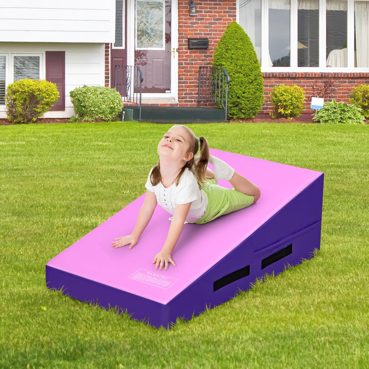Incline Gymnastics Mat Wedge Ramp Gym Tumbling Exercise Mat