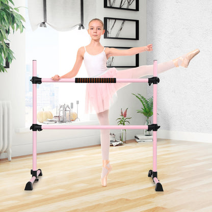 4 Feet Portable Ballet Barre with Adjustable Height