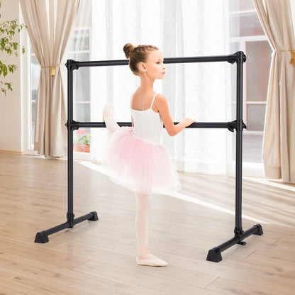 4 Feet Double Ballet Barre Bar with Adjustable Height