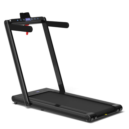 2-in-1 Folding Treadmill with Dual LED Display