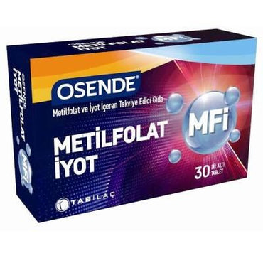 Osende Methylfolate + Iodine Sublingual Tablets - Prenatal Vitamins for Healthy Fetal Development & Thyroid Function - Dietary Supplement