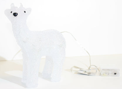 Acrylic Reindeer 8 LED - B/O - 8.5"
