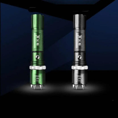 Spiked Tactical Self-Defense LED Flashlight