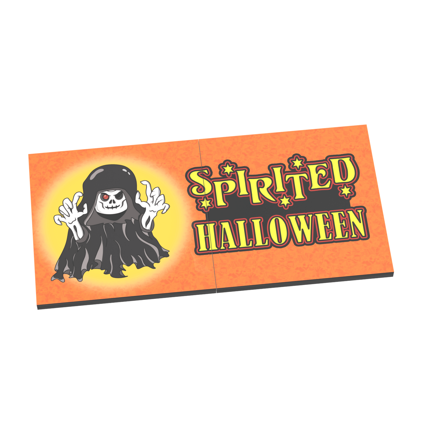 "Spirted Halloween" Store Billboard  - Halloween - Custom Printed - Made Using LEGO ® Parts
