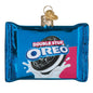 Oreo Double Stuf Cookie  Glass Ornament