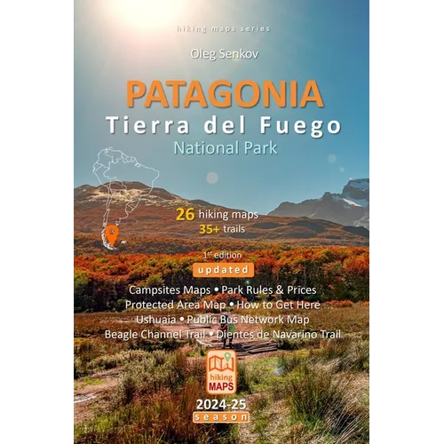 PATAGONIA, Tierra del Fuego National Park, hiking maps - Paperback