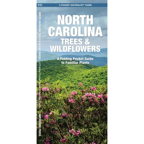 North Carolina Trees & Wildflowers: A Folding Pocket Guide to Familiar Plants - Paperback