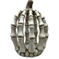 Lighted Resin Halloween Skeleton Pumpkin - Tall