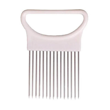 Stainless Steel Onion Needle Fork Vegetable Fruit Slicer