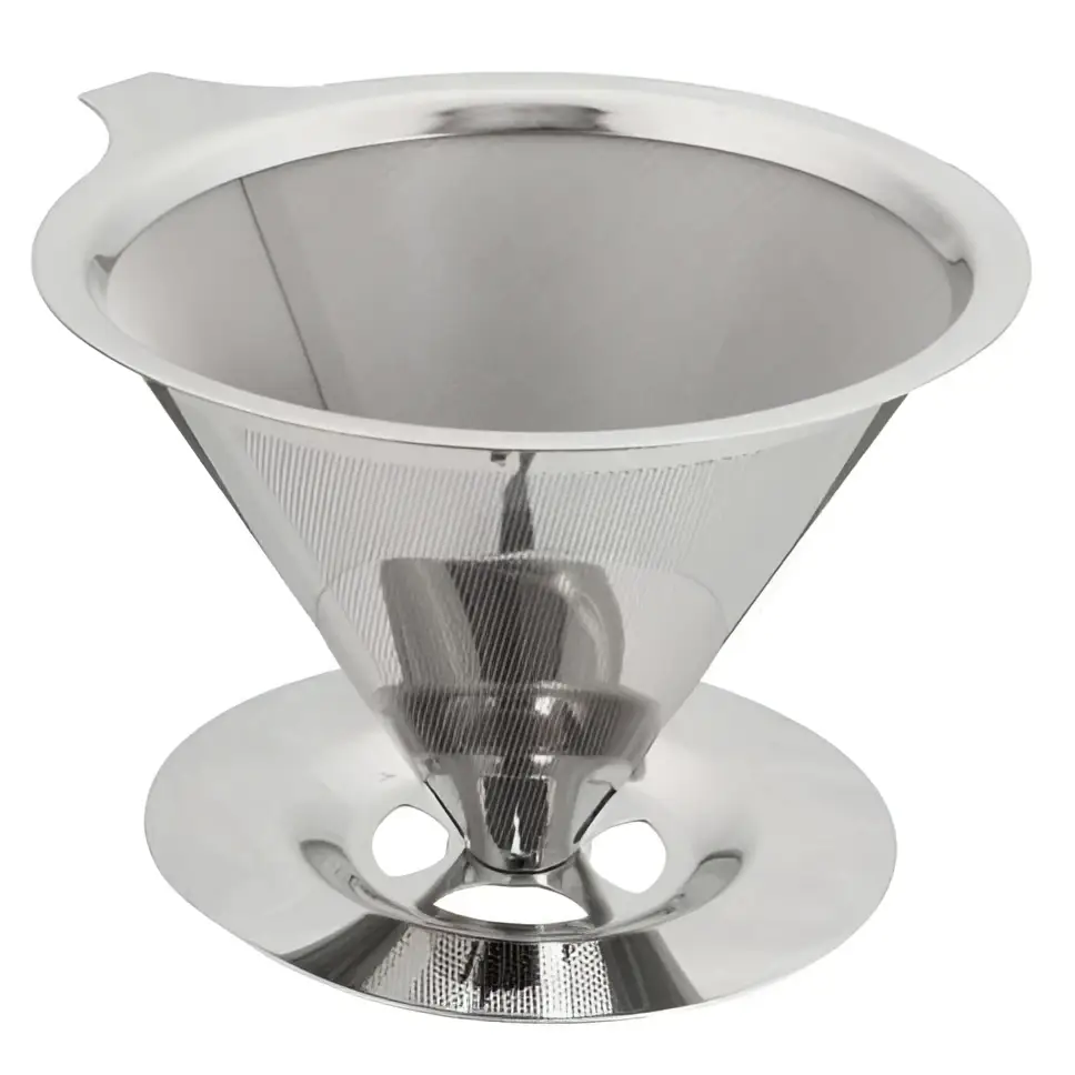 Stainless Steel Pour Over Coffee Filter with Stand