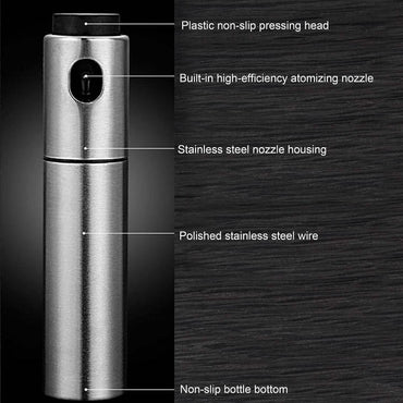 Stainless Steel Sprayer Dispenser, Dressing Spray Grilling Olive Oil