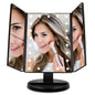 Standing Make Up Mirror Vanity USB 21 LED Light 10X 3X 2X 1X Magnification Black