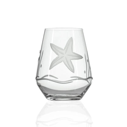 Starfish Etched Glassware