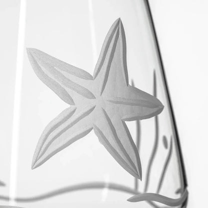 Starfish Etched Glassware