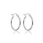 Sterling Silver 14MM Huggie Hoop Earring