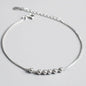 Sterling Silver Bead Ball Charm Bracelet