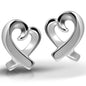 Sterling Silver Classic Open Heart Earrings