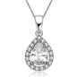 Sterling Silver Halo Pendant