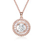Sterling Silver with Rose Gold Plated  Pendant