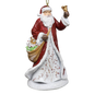 Berry Vine Santa with Bell Ornament