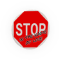 "Stop in the Name of Love" Sign - Custom Printed 2x2 tile - Made Using a LEGO® Part