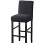 Stretch High-Hoot Bar Stool Chair Cover Polar Fleece Solid Color Bar Cafe Front Desk Restaurant Wedding Chair Protective Cover Stretch Chair Cover For Dining Room Elastic Material Slipcover For Office Chair