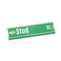 Stud Street - Street Sign - Custom Printed 1x4 Tile - Made with LEGO® Parts