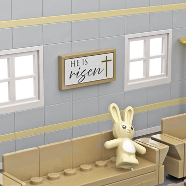 He Is Risen - Easter - Custom Printed - Made Using LEGO® Parts