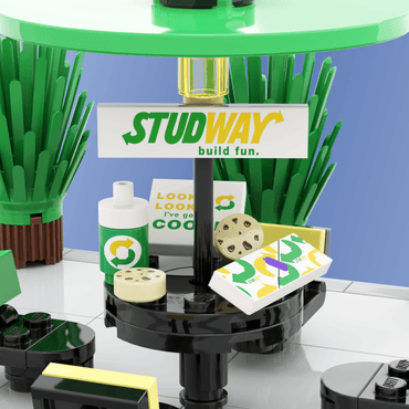 Studway Sign - Custom Printed - Made Using LEGO® Parts
