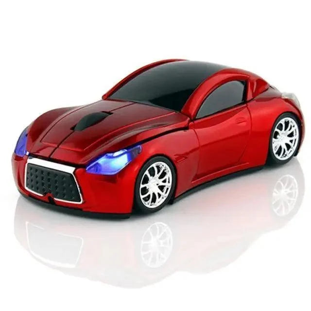 Stylish Wireless Computer Car Shape Mouse Mini 3D Ergonomic PC Gamer Mouse Retro Optical Mice 1600 DPI USB Receiver Suitable for PC/Computer/Laptop