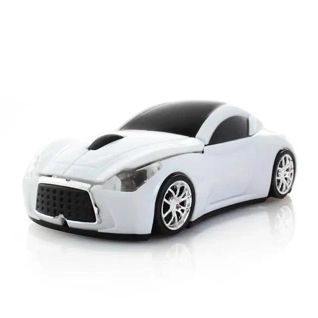 Stylish Wireless Computer Car Shape Mouse Mini 3D Ergonomic PC Gamer Mouse Retro Optical Mice 1600 DPI USB Receiver Suitable for PC/Computer/Laptop