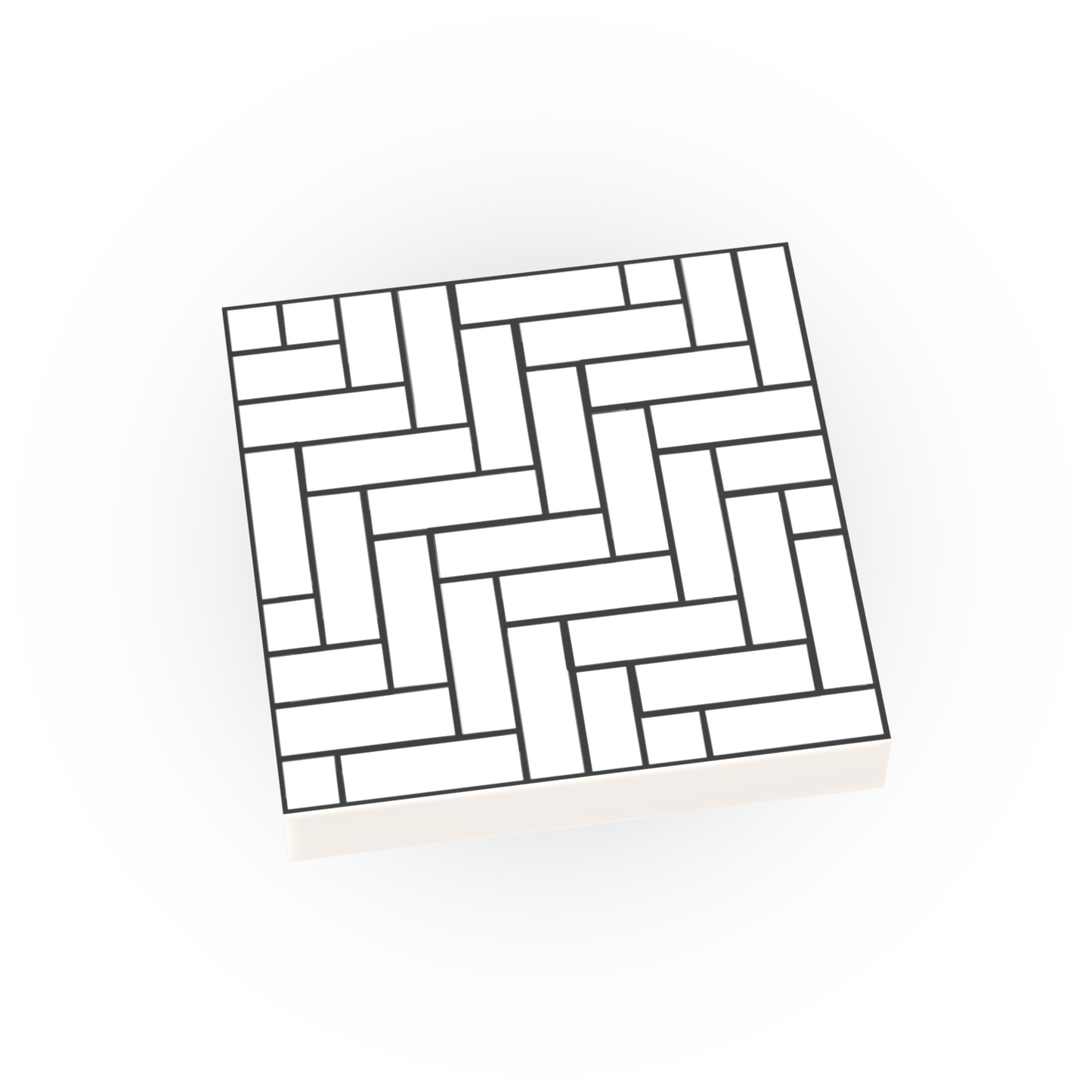 Subway Tile for Floor & Wall - Custom Printed - Made Using a LEGO® Tile